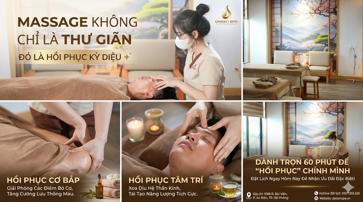 Massage Không Chỉ Là Thư Giãn, Đó Là Sự Hồi Phục Kỳ Diệu cho Cơ Thể