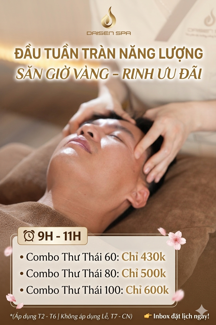 Địa Chỉ Xông Hơi Massage Ở Hải Phòng Giá Tốt – Săn Ưu Đãi Giờ Vàng Tại Daisen Spa